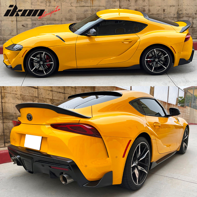 2020-2025 Toyota Supra GR MK5 TRD Style Matte Black Trunk Spoiler ABS