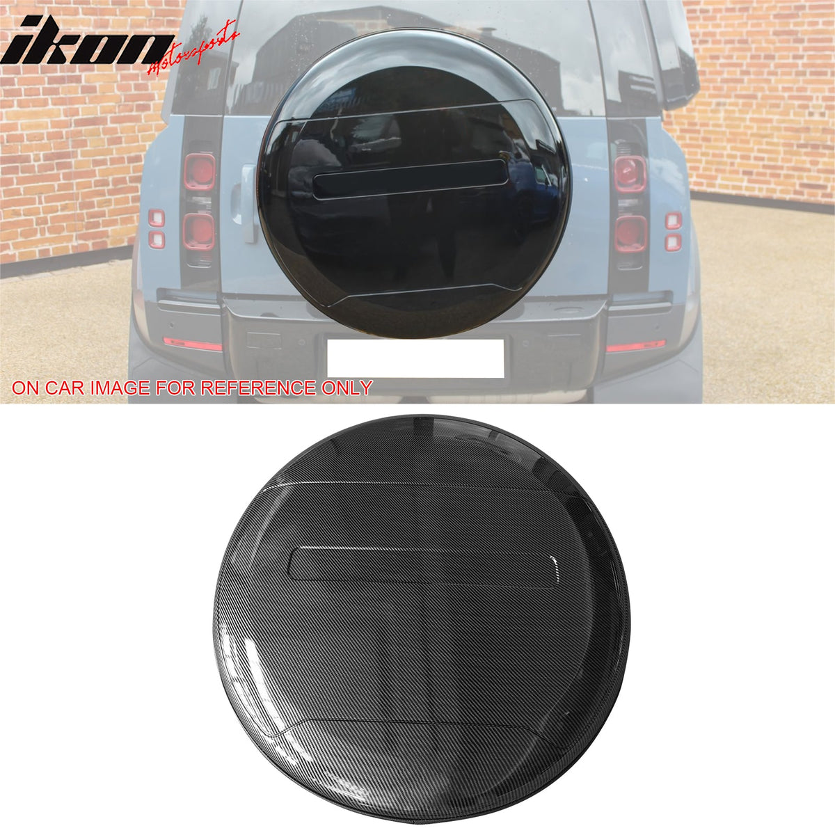 Spare Tire Cover for Land Rover Defender 2020-2026 Carbon Fiber Print PVC