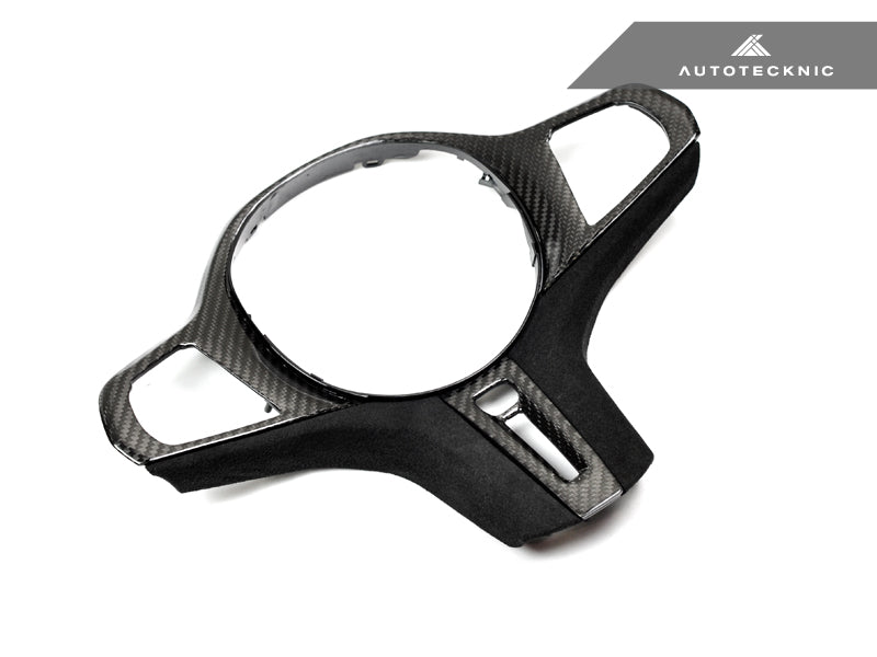 AutoTecknic Carbon Alcantara Steering Wheel Trim - BMW F97 X3M | F98 X4M