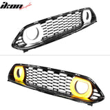 2021-2023 Ford Mustang Mach 1 Car Front Grille Black W/ LED Lamp ABS