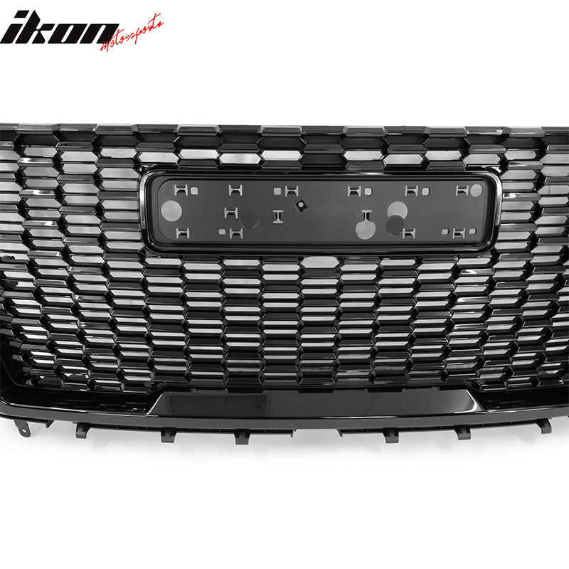 2021-2023 GMC Yukon XL Denali Style Gloss Front Grille with Hood Guard
