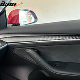 2021-2023 Tesla 3 & 2023 Y Carbon Fiber Center Front Door Panel ABS