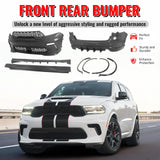 2021-2026 Dodge Durango Hellcat Style Front Rear Bumper W/V1 Diffuser