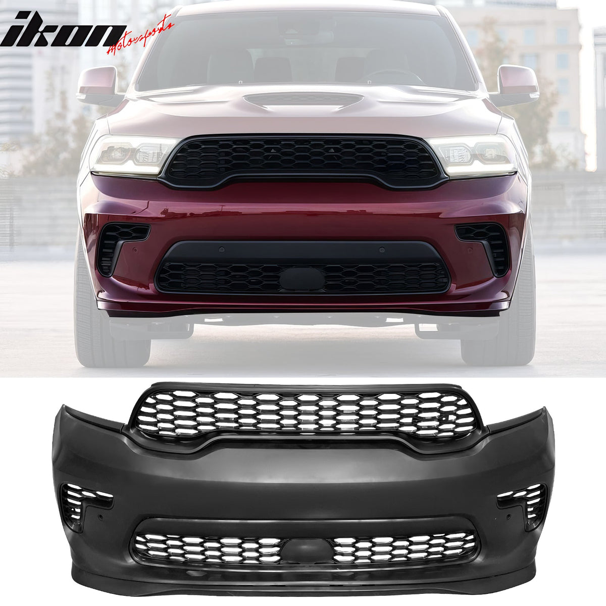 2021-2026 Dodge Durango Hellcat Style Front Rear Bumper W/V1 Diffuser