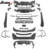 2021-2026 Dodge Durango Hellcat Style Front Rear Bumper W/V1 Diffuser