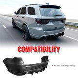 2021-2026 Dodge Durango Rear Bumper Cover W/ V2 Diffuser & Step Plate