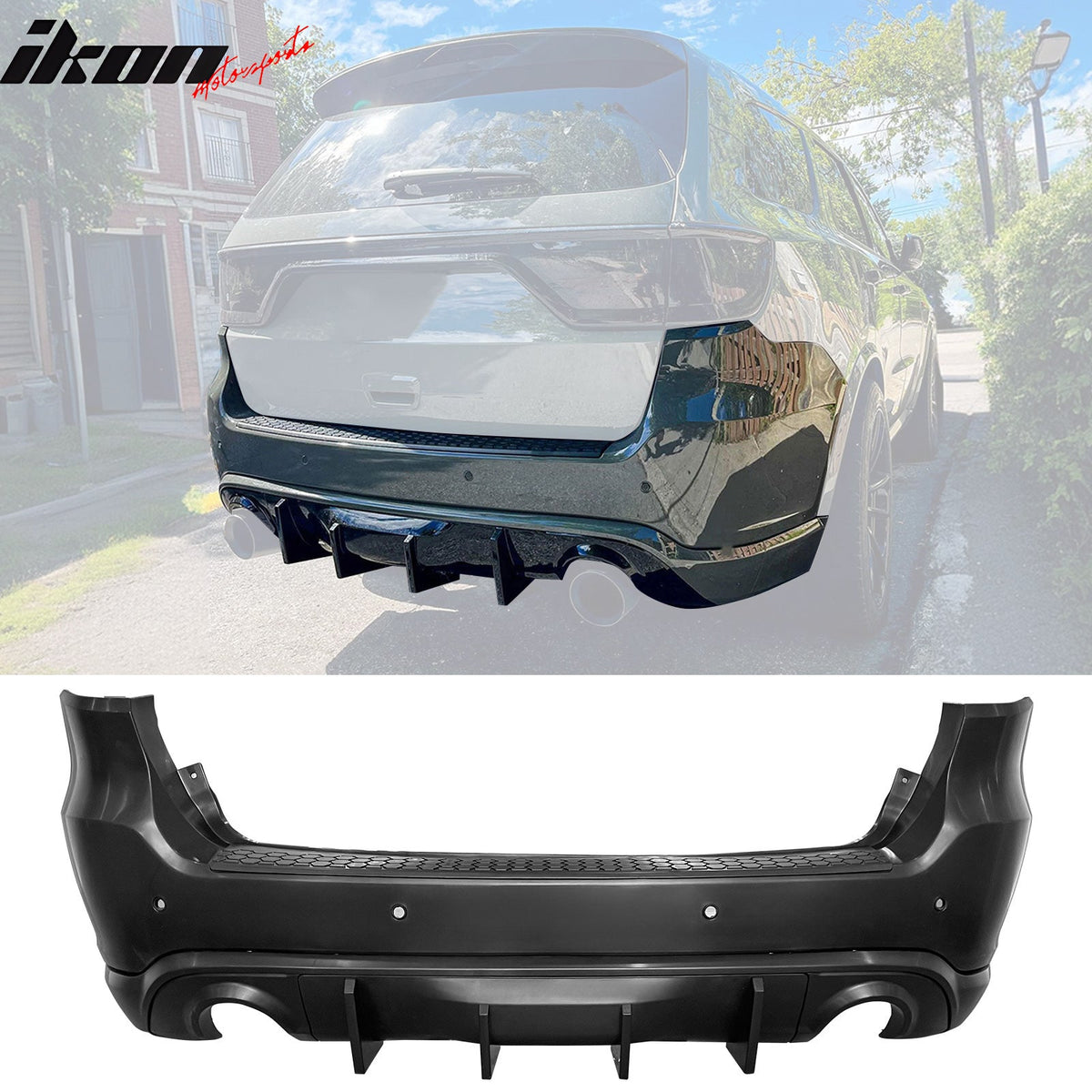 2021-2026 Dodge Durango Rear Bumper Cover W/ V2 Diffuser & Step Plate