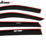 2021-2025 Kia Sorento 4DR Slim Style Black Window Visors Acrylic 4PCS