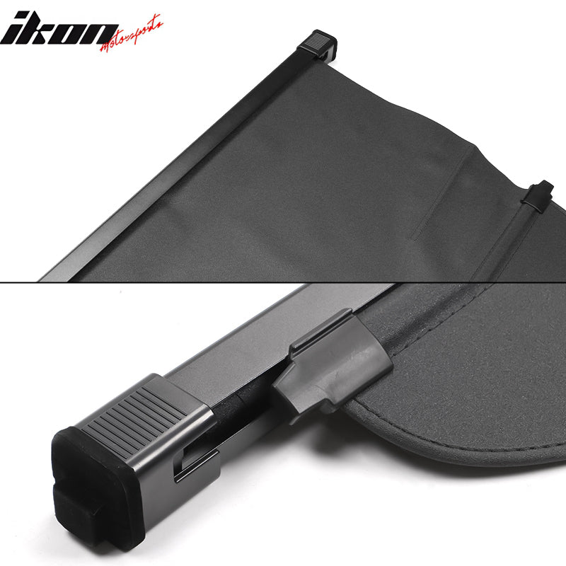 2021-2025 Nissan Rogue 4DR Black Rear Cargo Cover PVC Aluminum Rod