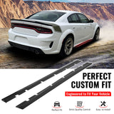 2020-2023 Dodge Charger Widebody Side Skirts Gloss Black Rocker Panel