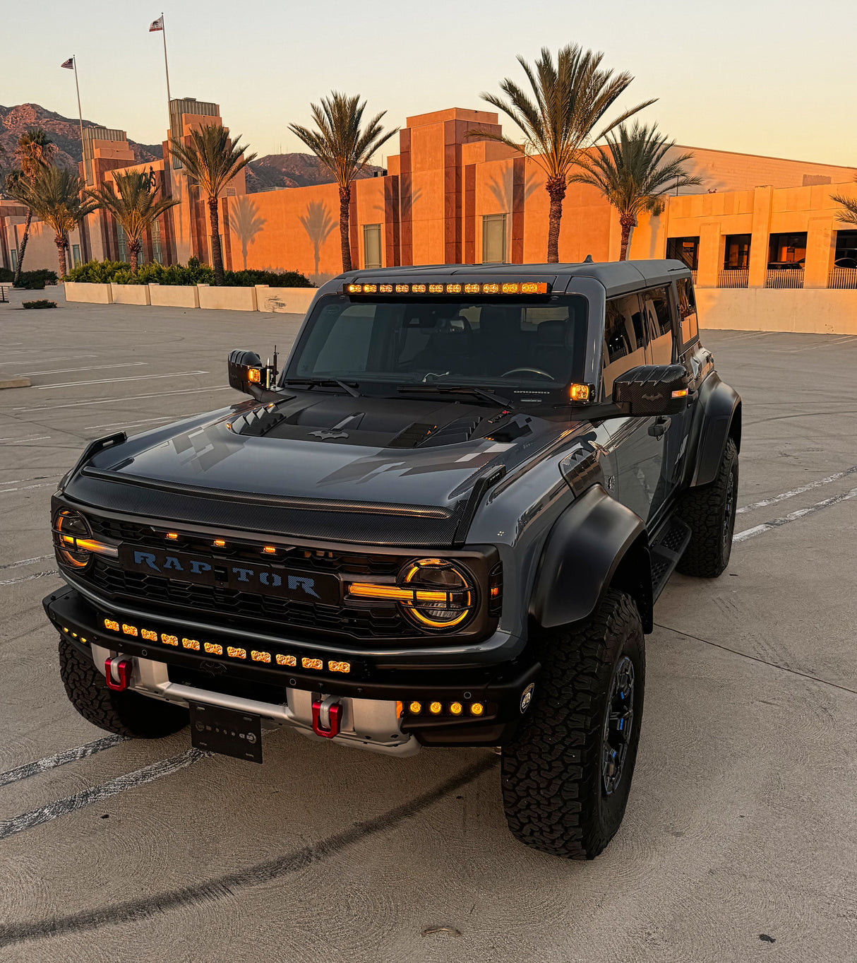 2021+ Ford Bronco Modular Bumper Curved 40in Light Bar - PRO