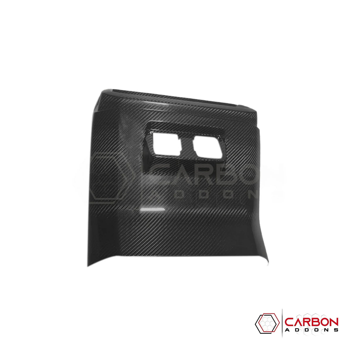 Real Carbon Fiber Rear Center Console A/C Vent Trim Cover for 2021+ Ford F-150