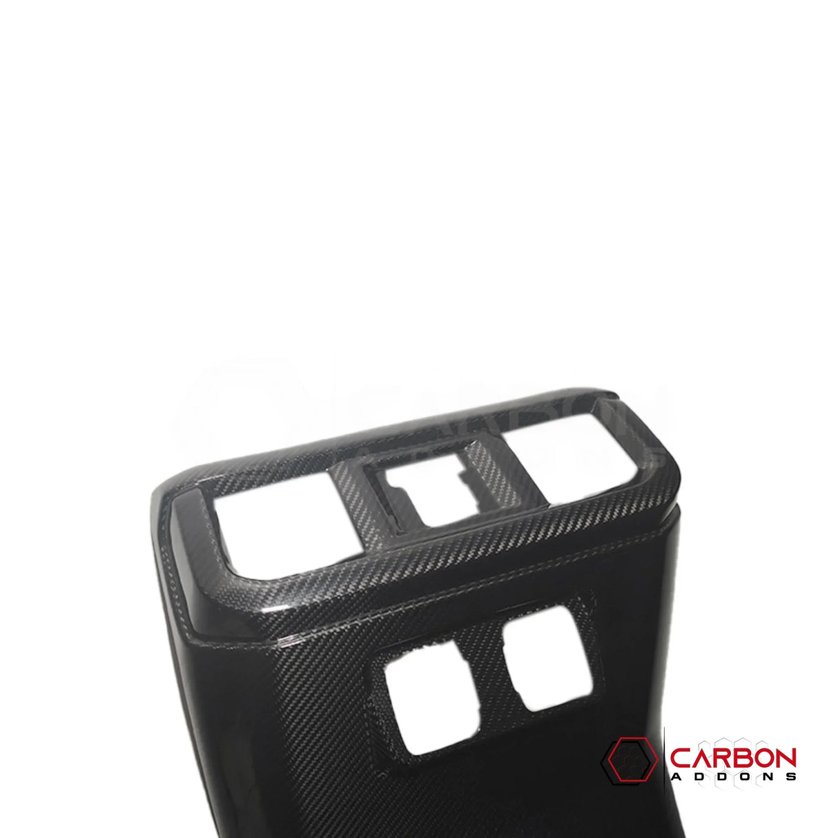 Real Carbon Fiber Rear Center Console A/C Vent Trim Cover for 2021+ Ford F-150