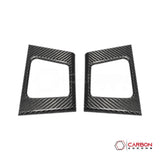 Real Carbon Fiber Rear Door Storage Frame Covers for 2021+ Ford F-150