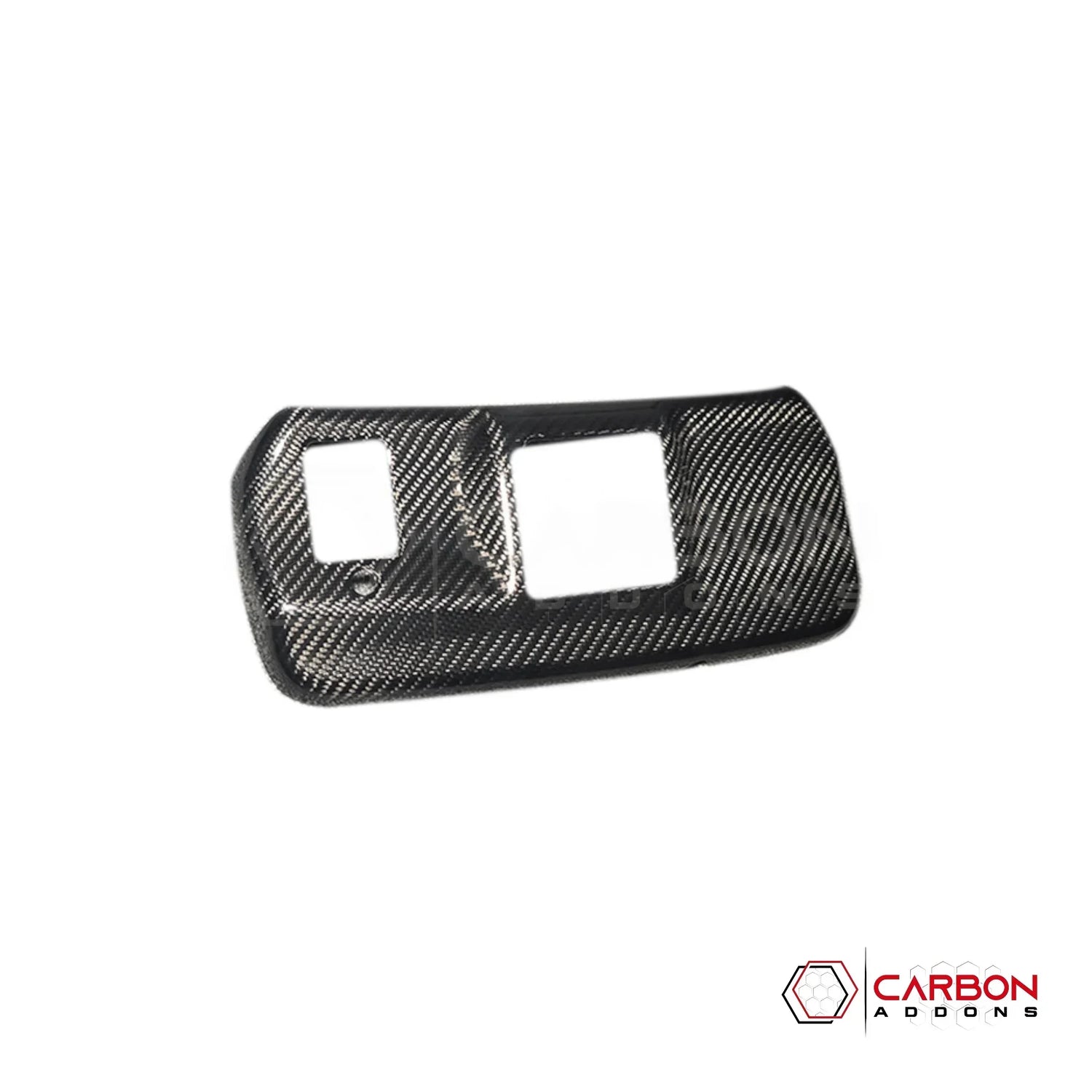 Real Carbon Fiber Rearview Mirror Base Trim Cover for 2021+ Ford F-150