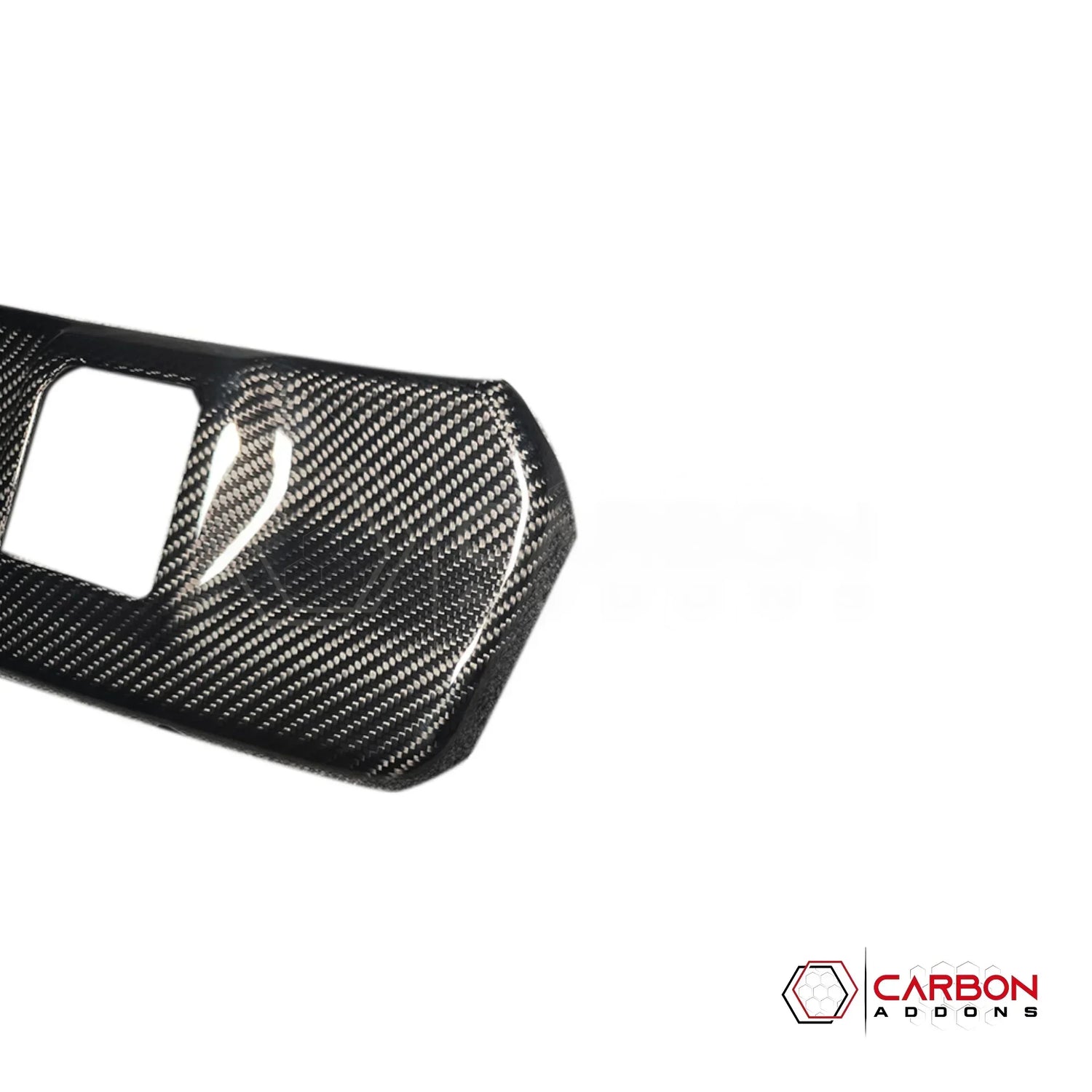 Real Carbon Fiber Rearview Mirror Base Trim Cover for 2021+ Ford F-150