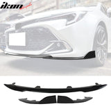 2022-2025 Toyota Corolla Auris 5-Door Gloss Black 3PC Front Bumper Lip