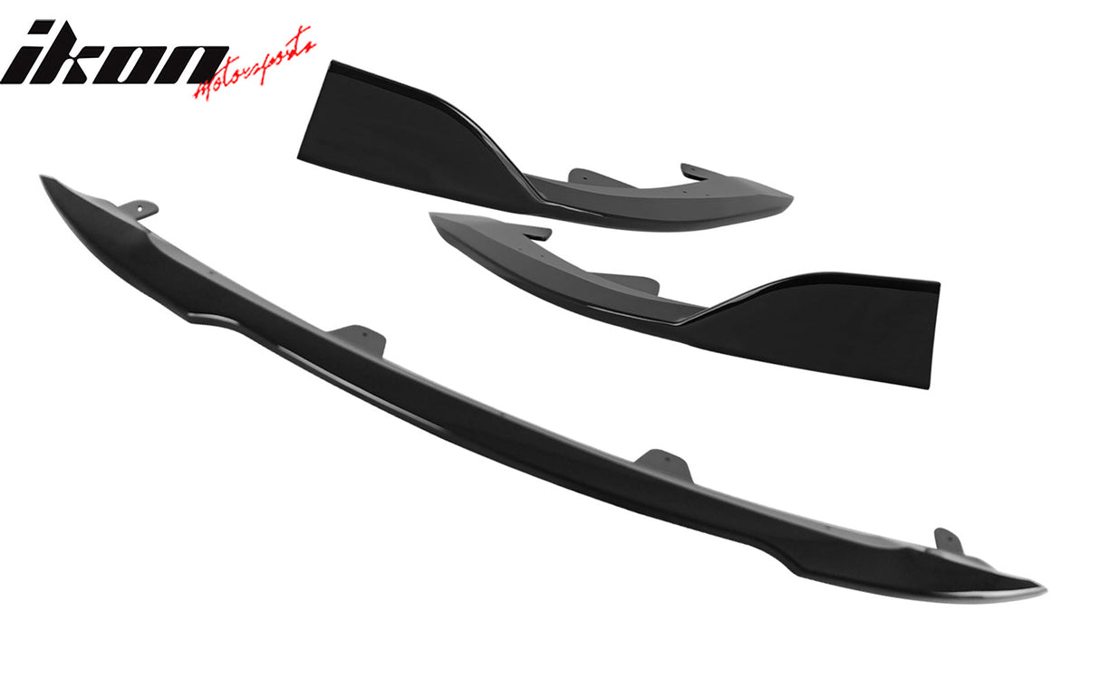 2022-2025 Toyota Corolla Auris 5-Door Gloss Black 3PC Front Bumper Lip