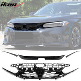 2022-2024 Honda Civic Sedan Si Gloss Black Front Bumper Grille ABS