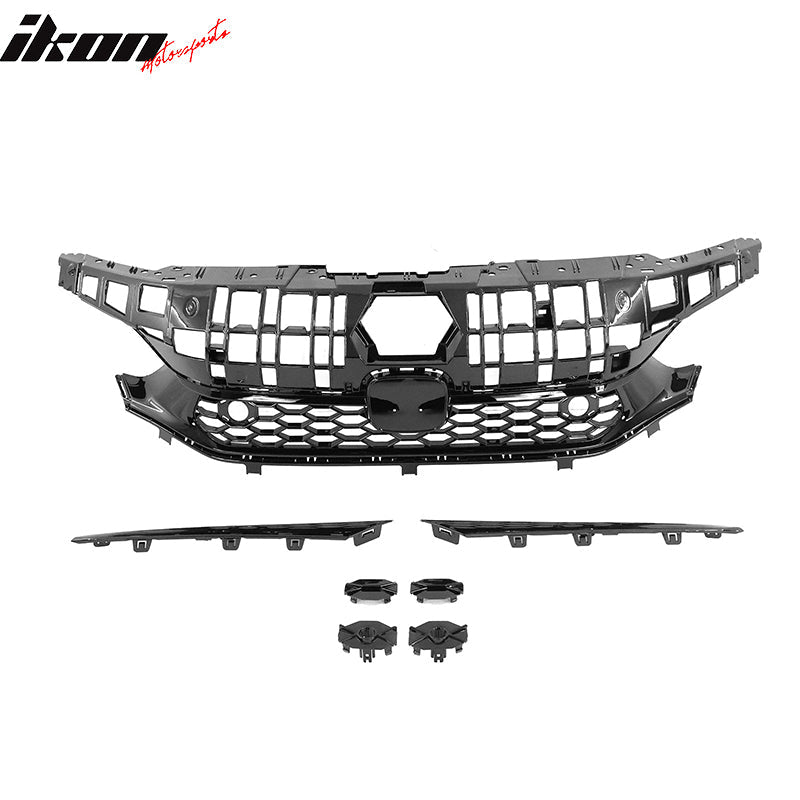 2022-2024 Honda Civic Sedan Grille Type R Style Car Grille Gloss Black