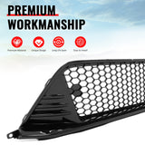 Grille for Honda Civic 2022-2024 Gloss Black Type R LED Foglight Bezel ABS