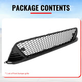 Grille for Honda Civic 2022-2024 Gloss Black Type R LED Foglight Bezel ABS