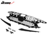 2022-2024 Honda Civic Sedan Rock Style Upper Grille Gloss Black ABS