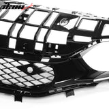 2022-2024 Honda Civic Sedan Rock Style Upper Grille Gloss Black ABS