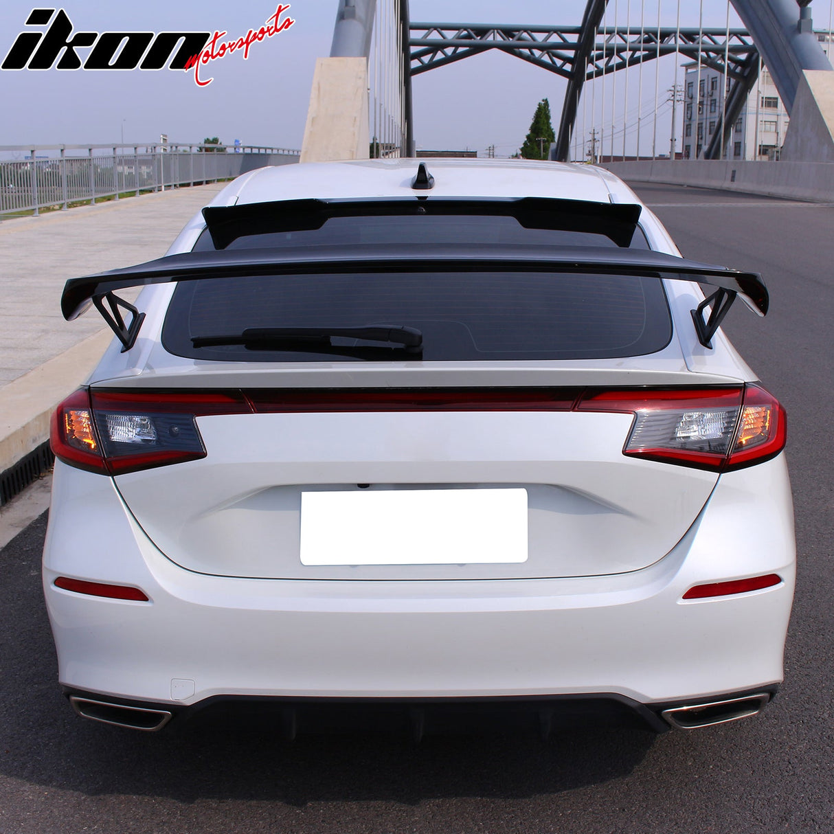 2022-2024 Honda Civic Type R Gloss Trunk Spoiler Mounting Plate ABS