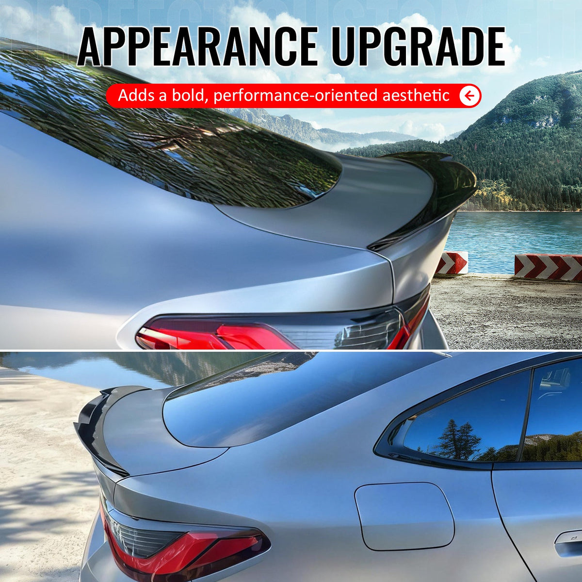 2022-2025 BMW G26 Gran Coupe & i4 M4 Rear Spoiler Carbon Fiber Print