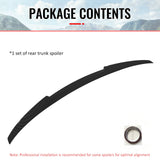 2022-2025 BMW G26 Gran Coupe & i4 M4 Rear Spoiler Carbon Fiber Print