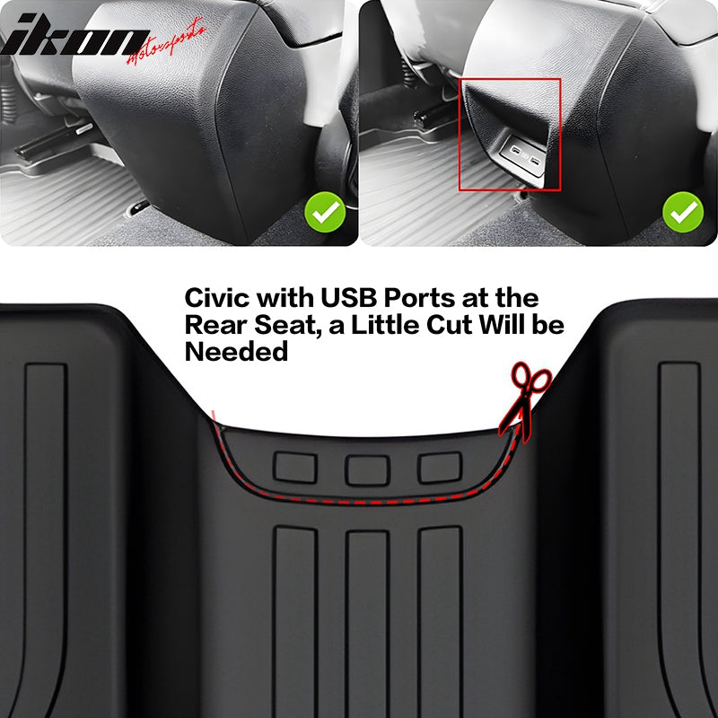 Floor Mat for 2022-2025 Honda Civic/Acura Integra All Weather 3D TPE