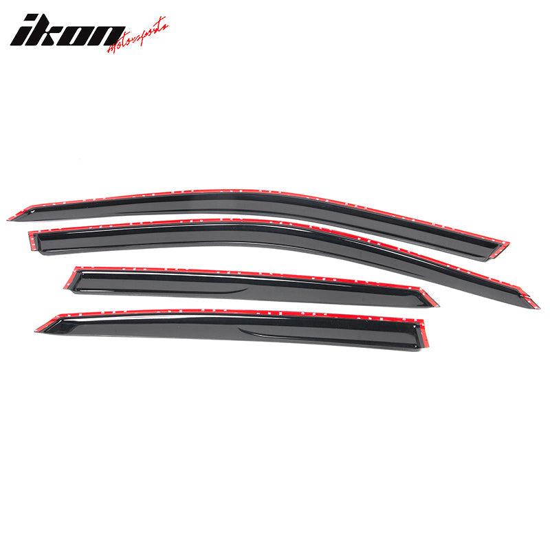 2022-2025 Honda Civic Sedan Window Visor Slim Smoke Tinted Acrylic