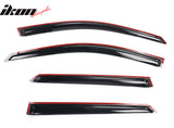 2022-2025 Hyundai Ioniq 5 Slim Style Black Window Visors Acrylic 4PCS