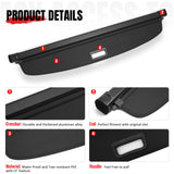 Cargo Cover for INFINITI QX55 2022-2025 Carbon Fiber Texture Retractable