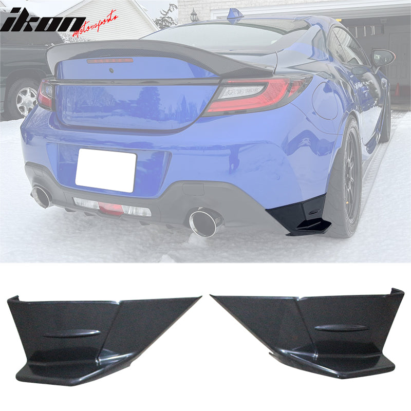 2022-2025 Subaru BRZ Toyota GR86 STI Style Rear Bumper Side Apron PP