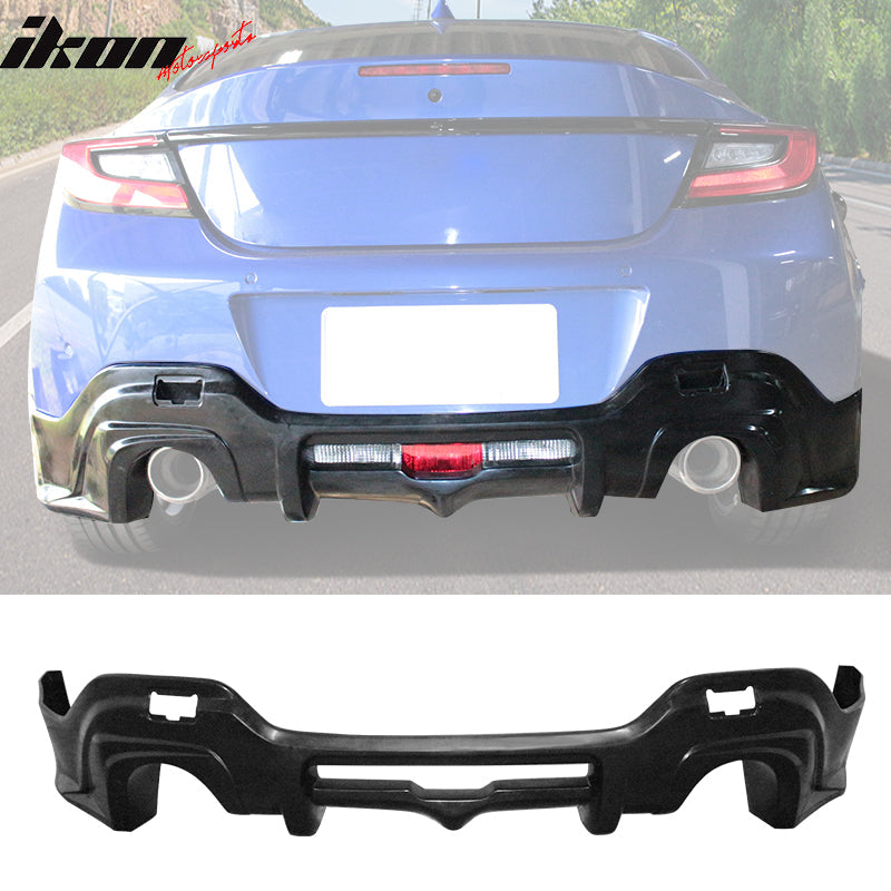 2022-2025 Subaru BRZ Toyota GR86 T Style Rear Diffuser Unpainted PU