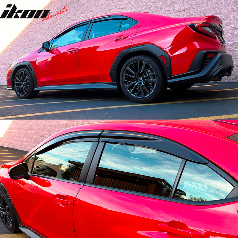 2022-2025 Subaru WRX 5th Mugen Style Window Visor Rain Wind Guard Vent