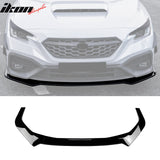 2022-2025 Subaru WRX IKON Gloss Black Front Bumper Lip Chin Spoiler PP