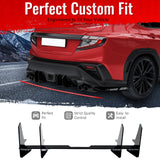 2022-2026 Subaru WRX IKON Style Rear Diffuser Lip Gloss Black ABS