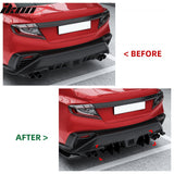 2022-2026 Subaru WRX IKON Style Rear Diffuser Lip Gloss Black ABS