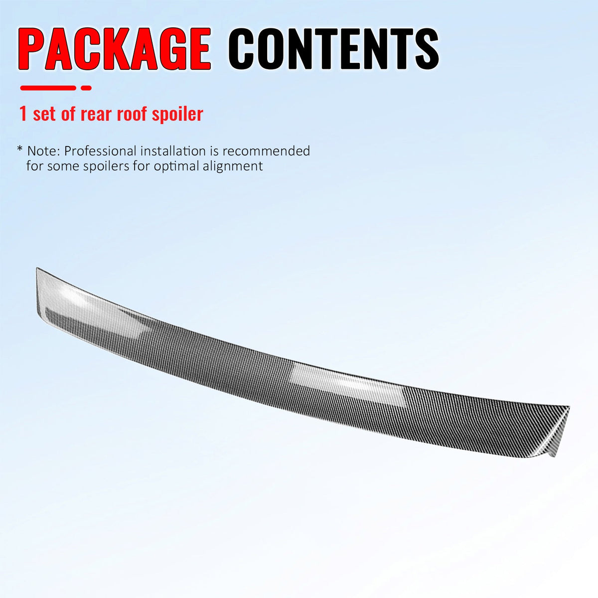 2022-2025 Subaru WRX IKON Style Carbon Fiber Print Roof Spoiler ABS