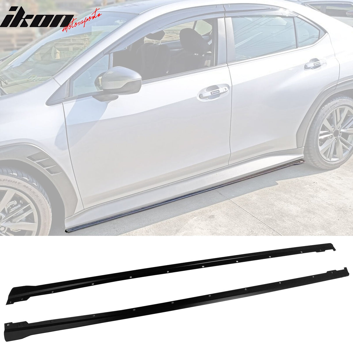 2022-2025 Subaru WRX Unpainted Side Skirts Extension Rocker Panel Pair