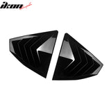 Side Window Louvers for Subaru WRX 2022-2025 Gloss Black IKON Style ABS
