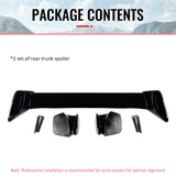 Rear Trunk Spoiler for Subaru WRX 2022-2025 STI Style Carbon Fiber Print ABS
