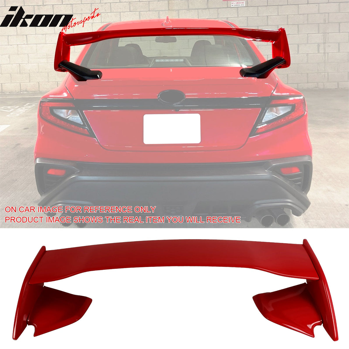 2022-2026 Subaru WRX VB STI Style Painted #DCK Red 5PCS Trunk Spoiler