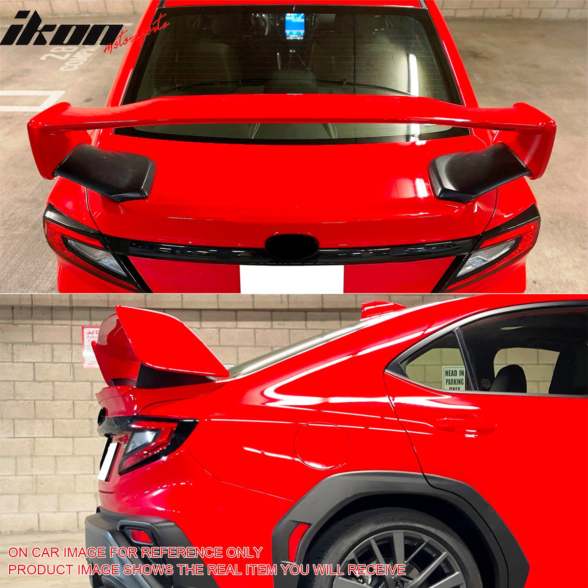 2022-2026 Subaru WRX VB STI Style Painted #DCK Red 5PCS Trunk Spoiler
