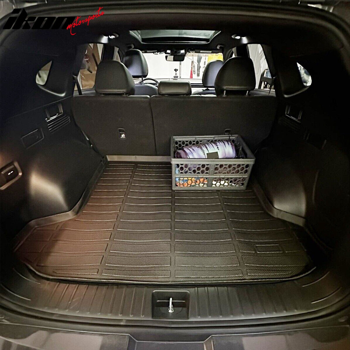 2022-2026 Hyundai Tucson Carbon Fiber Texture Rear Cargo Cover + 3D Trunk Mat