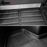 2022-2026 Hyundai Tucson Carbon Fiber Texture Rear Cargo Cover + 3D Trunk Mat