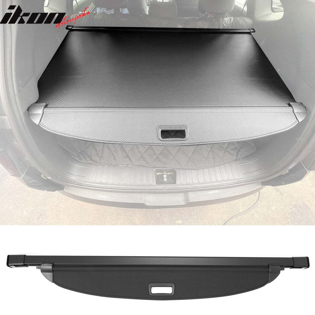 Rear Cargo Cover for Hyundai Tucson 2022-2026 Carbon Fiber Texture Retractable